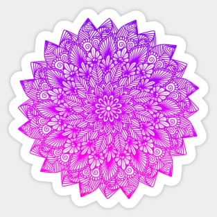 Purple-Pink Digital Mandala Sticker